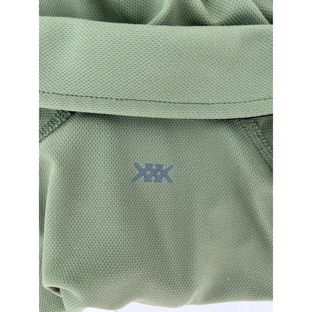 Rhone Regatta Pique Polo Shirt Mens Medium Green Short Sleeve Performance - Picture 3 of 8